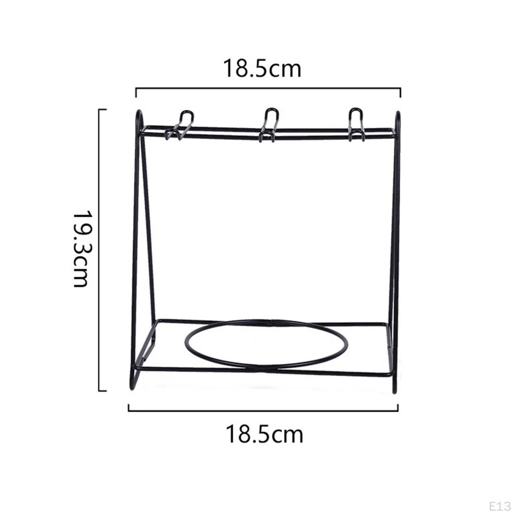 Coffee Mug Rack Cup Drying Tree Cups Organizer Metal Stand for