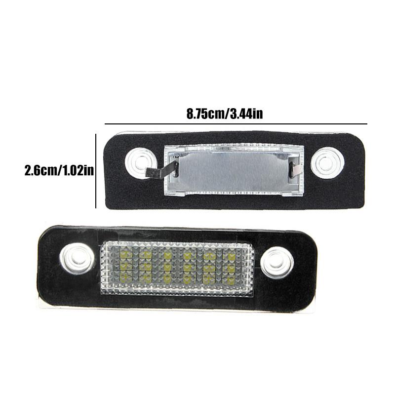 A Pair Of License Plate Lights 12V Ford Mondeo License Plate Lights 3528SMD 18LED Waterproof Ultra Bright License Plate Lighting