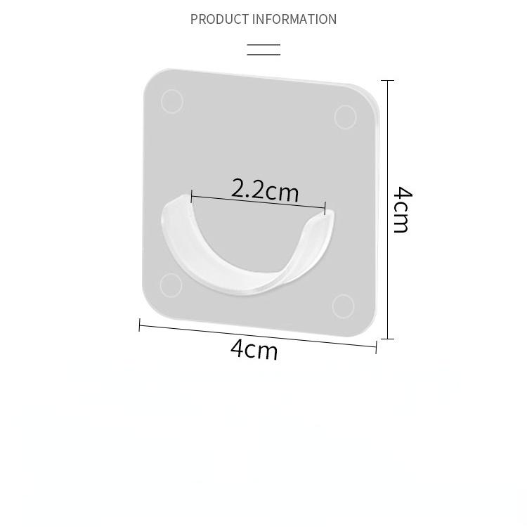 2pcs/set Curtain Rod Bracket Holders Hooks Self-Adhesive Curtain Rod Holders Clothes Hanger Bracket Accessories