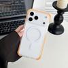 The new Apple 11Pro acrylic skin-feeling oil magnetic mobile phone case is suitable for translucent matte airbag  case.