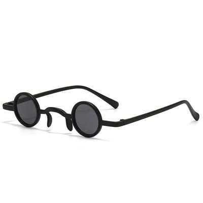 Rock Punk Man Sunglasses Classic Vintage Small Round Sunglasses Women Wide Bridge Metal Frame Black Lens Eyewear  Driving Glasse