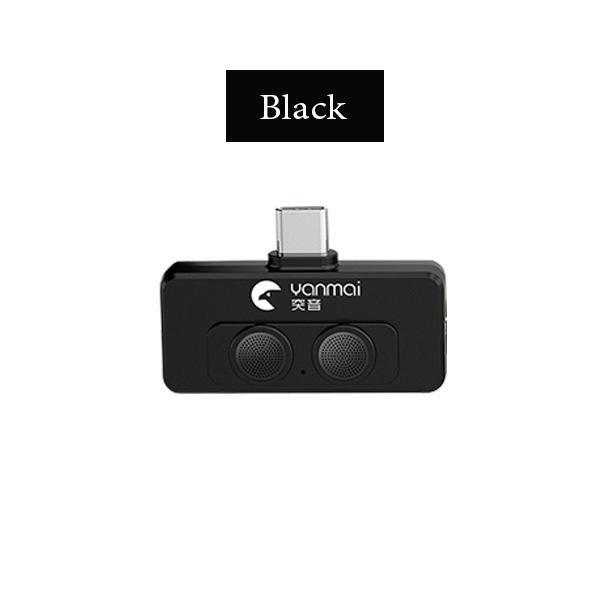 Portable Wireless Lavalier Lapel Microphone Dual-Microphone Plug and Play Mobile Phone Mic AI Noise Reduction for Vlog Live