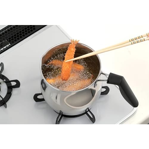 Pearl Metal Cook Pot, Multi-Purpose Pot, 17cm, 2.6L, Induction Compatible, with Strainer and Glass Lid, Made of 18-8 Stainless Steel, Naric HC-147