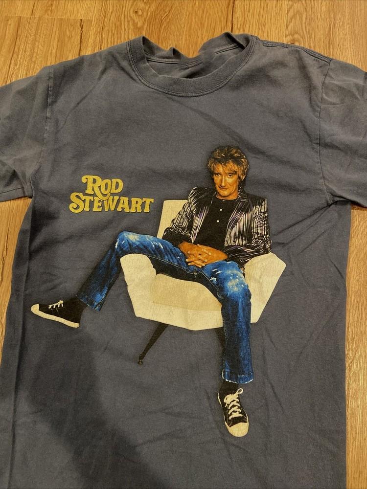 

Vintage Rod Stewart Music Tour T-shirt Short Size S to 5XL IL912 Unisex T-Shirt M