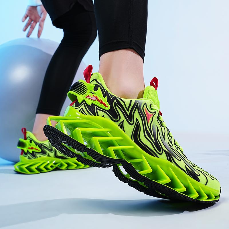Robustní tenisky nadměrné velikosti 45 46 Pánské běžecké boty s čepelovou podrážkou Módní ležérní síťované prodyšné Zvýšená platforma Sportovní boty