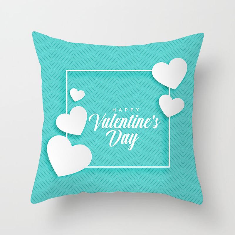 Valentine's Day Digital Printed Car Pillow Cushion Cover Core-Free Home Soft Decoration