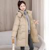 Winter new down cotton-padded clothes women's long loose bread clothes hooded cotton-padded jackets trendy
