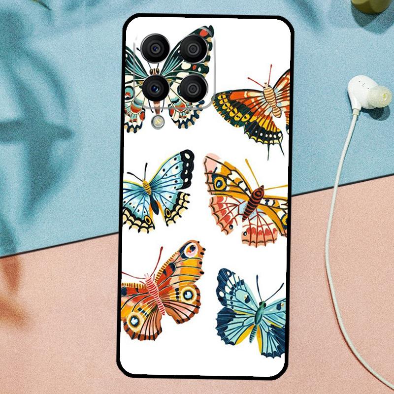 Butterfly Flower For Samsung Galaxy M31 M11 M23 M12 M13 M14 M15 M35 M55 M34 M54 M33 M53 M32 M52 M06 M16 Case