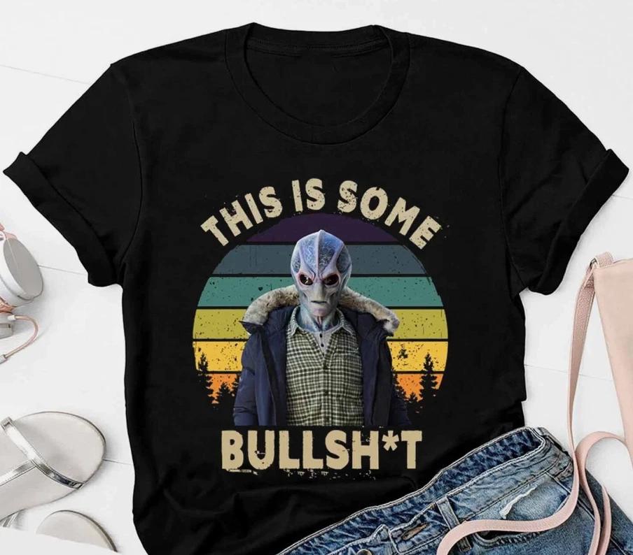 

Винтажная футболка This Is Bullsht, футболка Resident Alien, инопланетянин НЛО 2XL