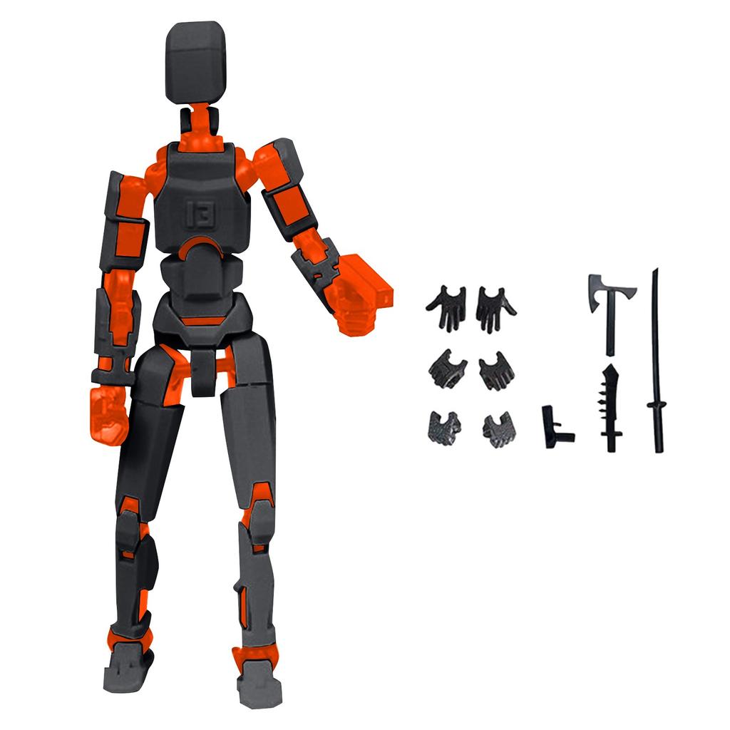 Doll 13-joint Movable 3D Printed Doll Toy 3rd Generation Dummy Doll DIY Full Body Decompression