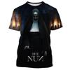 Magliette Grafiche Film Horror The Nun Stampa 3D Uomo/Donna Manica Corta Girocollo T-shirt Oversize Streetwear Harajuku Magliette Y2k Top