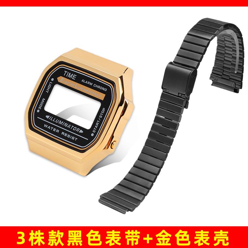 A168 Mod-Kit Stahlgehäuse Uhrenarmband Gehäuse Für G-SHOCK 3299 Casio A168WG Metalllünette Glas Wasserdichter Ring Armband Zubehör