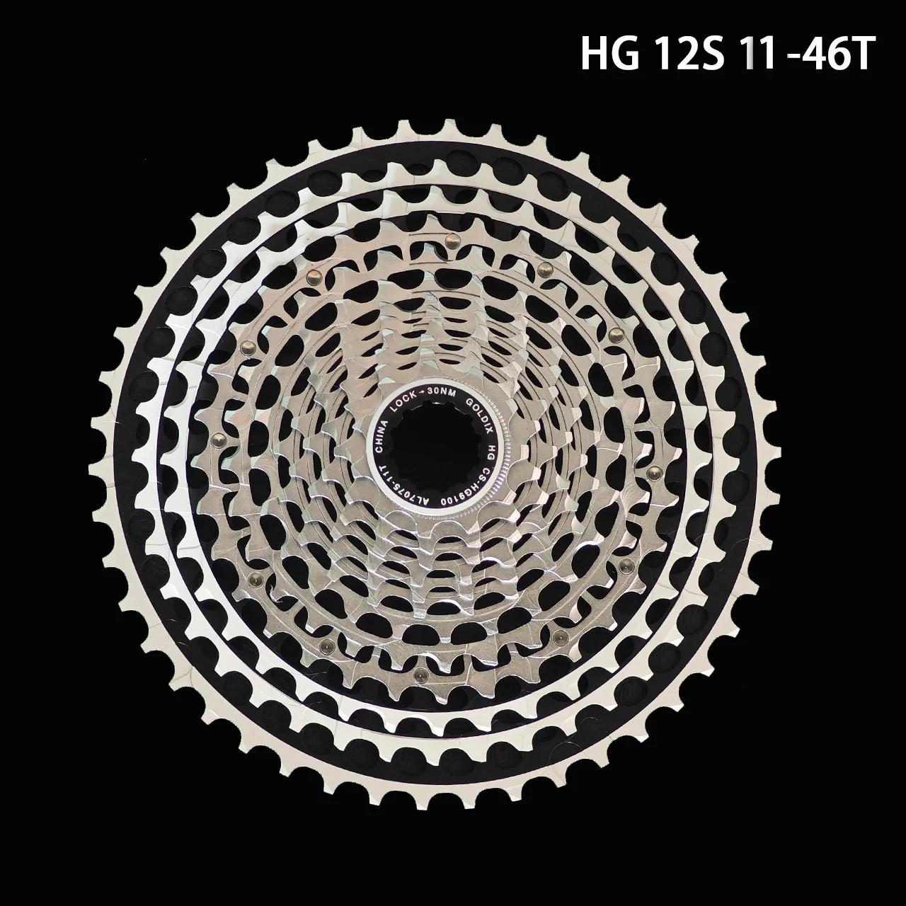 NEW GOLDIX 12 Speed 10-46T 10-51T 11-46T 11-51T HG XD Lightweight MTB Freewheel for SHIMANO and SRAM Speed Systems 12S HG 11-46T
