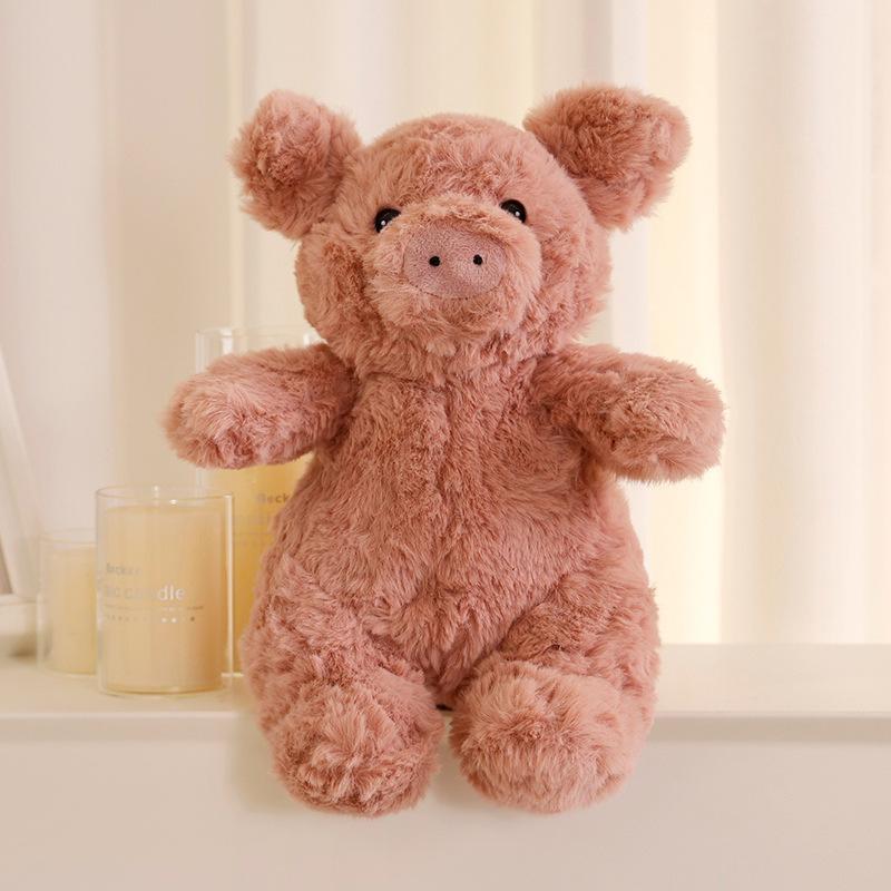 

Cute Forest Pink Pig Doll Barcelona Bear Doll Panda Plush Toy Children Comforting Rag Doll Gift 25cm