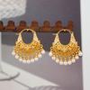 Vintage Chinese Pearl Tassel Earrings - Minimalist, Luxurious, and Unique Style