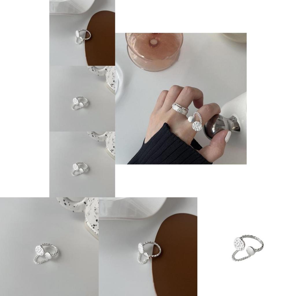 Stylish Korean-inspired Irregular Texture Ring For Women With Chic Geometric Design