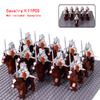 MOC Thrones Golden Armor Warrior Guard Jaime Lannister Barristan Selmy Meryn Trant Building Blocks Mini Action Figure Toys