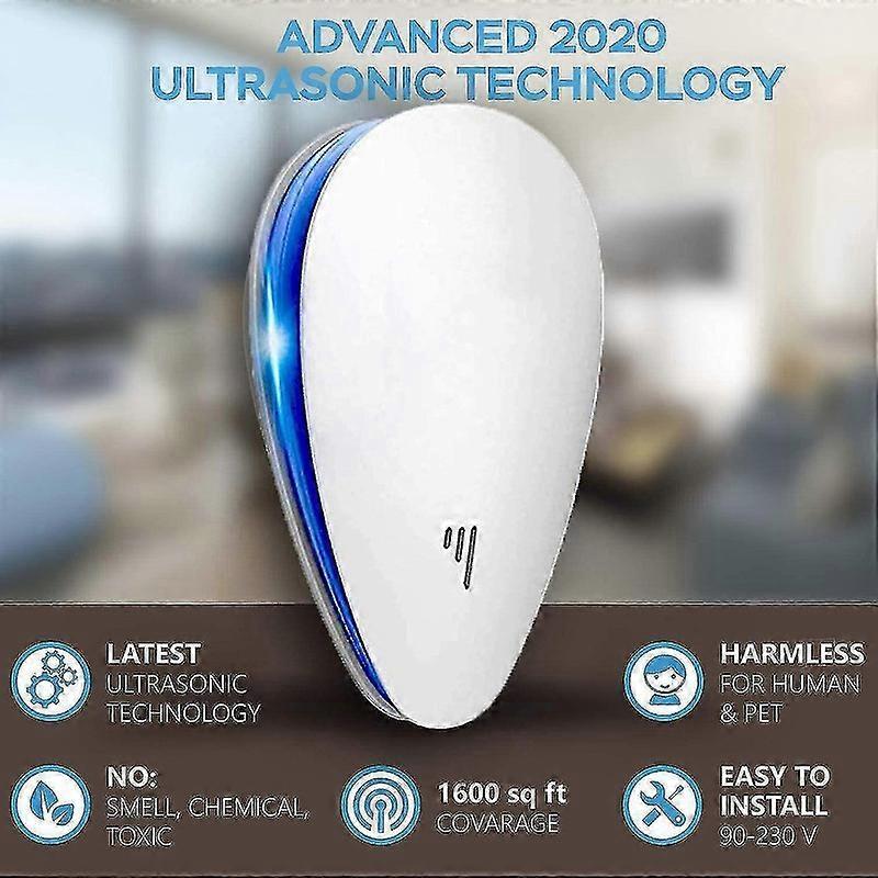 Ultrasonic Pest Repellent(6 Pack), 2023 Newest Electronic Pest Repeller Indoor Plug In Bug Repellent--