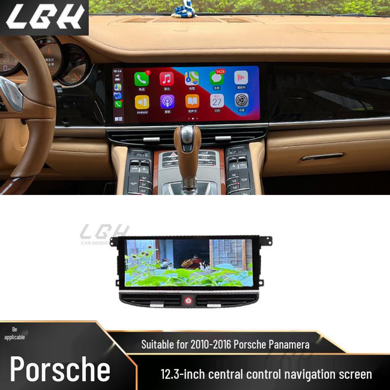 12.3-Inch Smart Display LCD Screen for 2010-2016 Porsche Panamera Center Console Modification