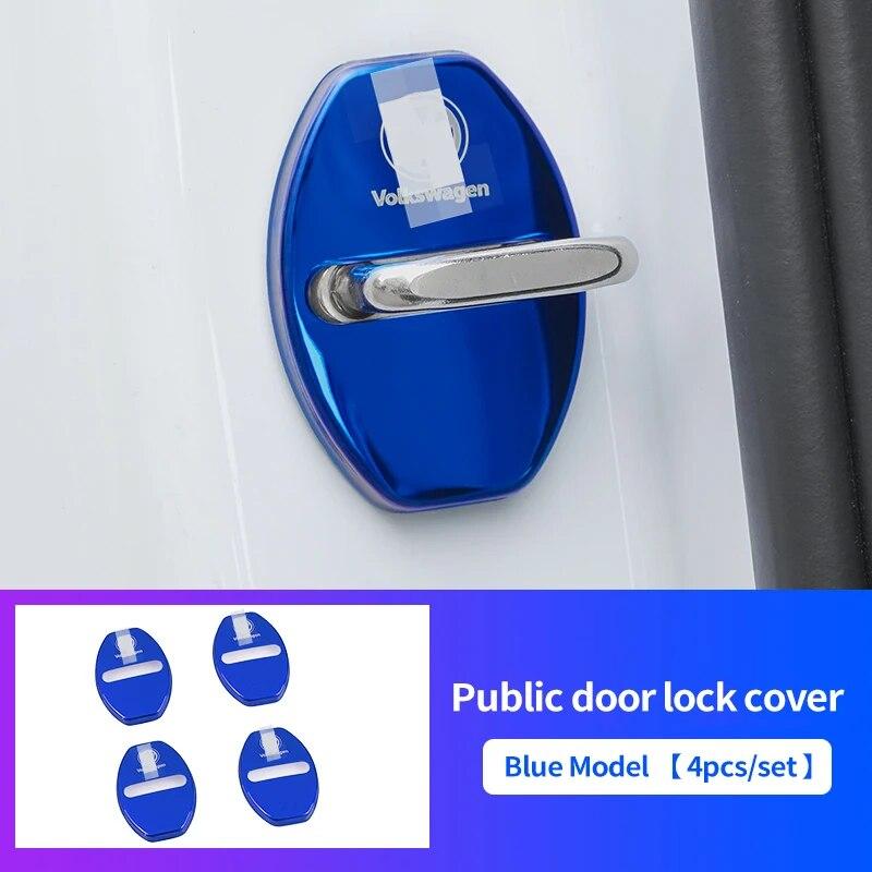 Car Door Lock Buckle Protection Cover For For Volkswagen VW Magotan Passat Golf Tiguan Sagitar Lamando MK7 MK8 Cc ID4 ID3 Bora