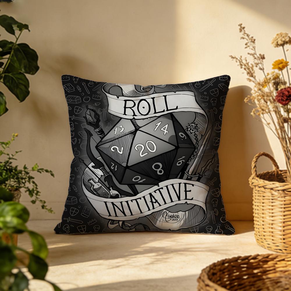 Popular DDungeons  Dragonsied Cushion Cover Versatile DoubleSided Pillow Case Fit for Sofa Bed Car  Daily Decor