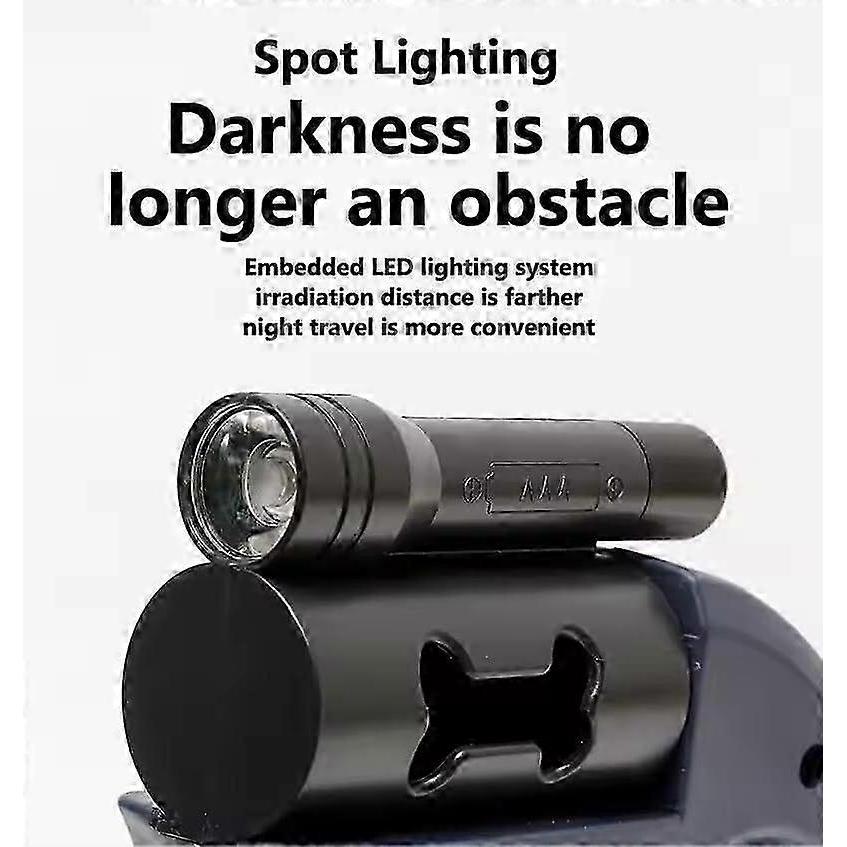 Illuminated Double Retractable Leash for Two Dogs, 360 Anti-Tangle Swivel Strap