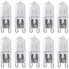 AUNMAS 10Pcs G9 Base Halogen Light Bulb LED Light Bulb 120V 40W 2900K Lighting Replacement Home Chandelier Under Cabinet Warm White Bright