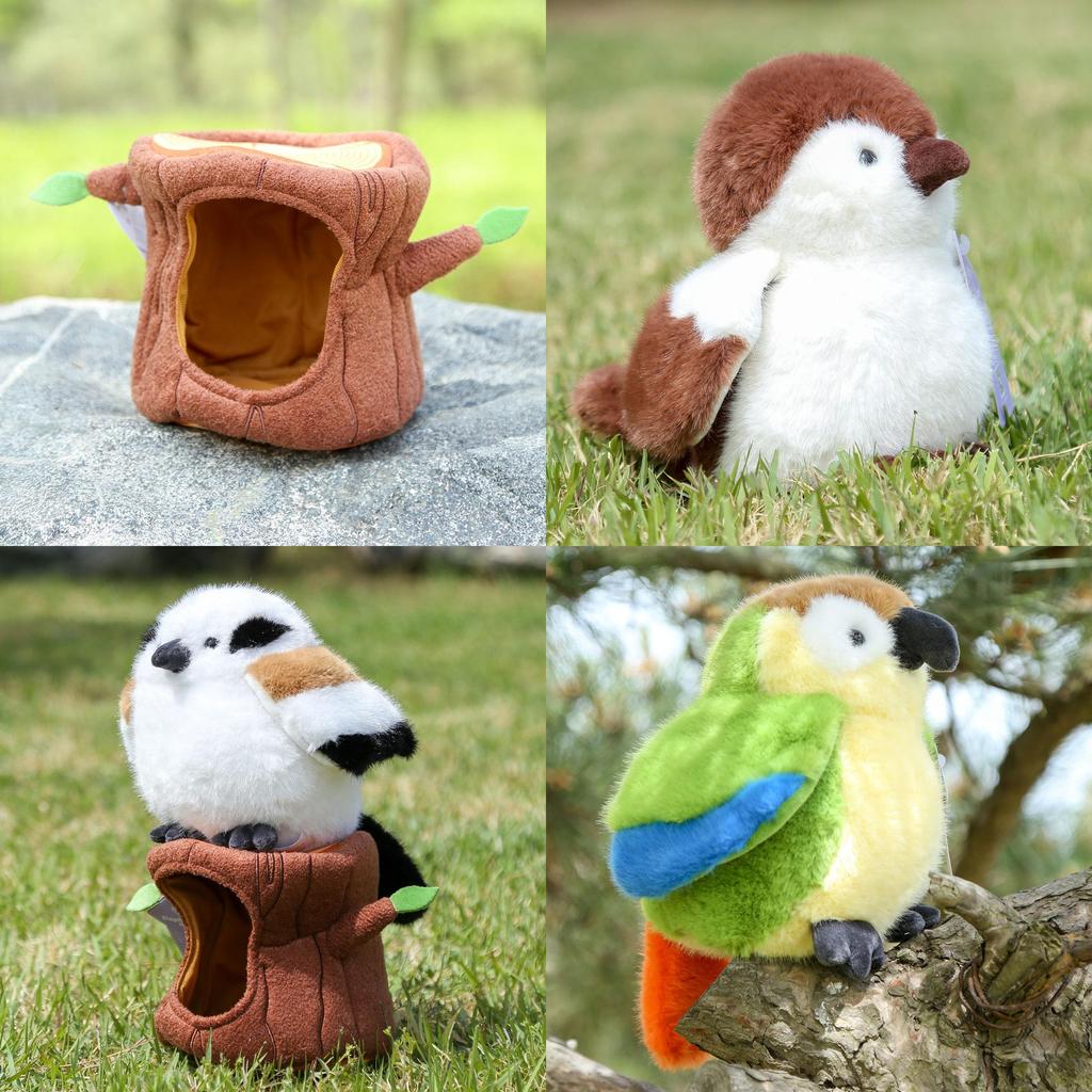 Animal Plush Toy Small Bird Collection With Pp Cotton Filling For Kid Gift