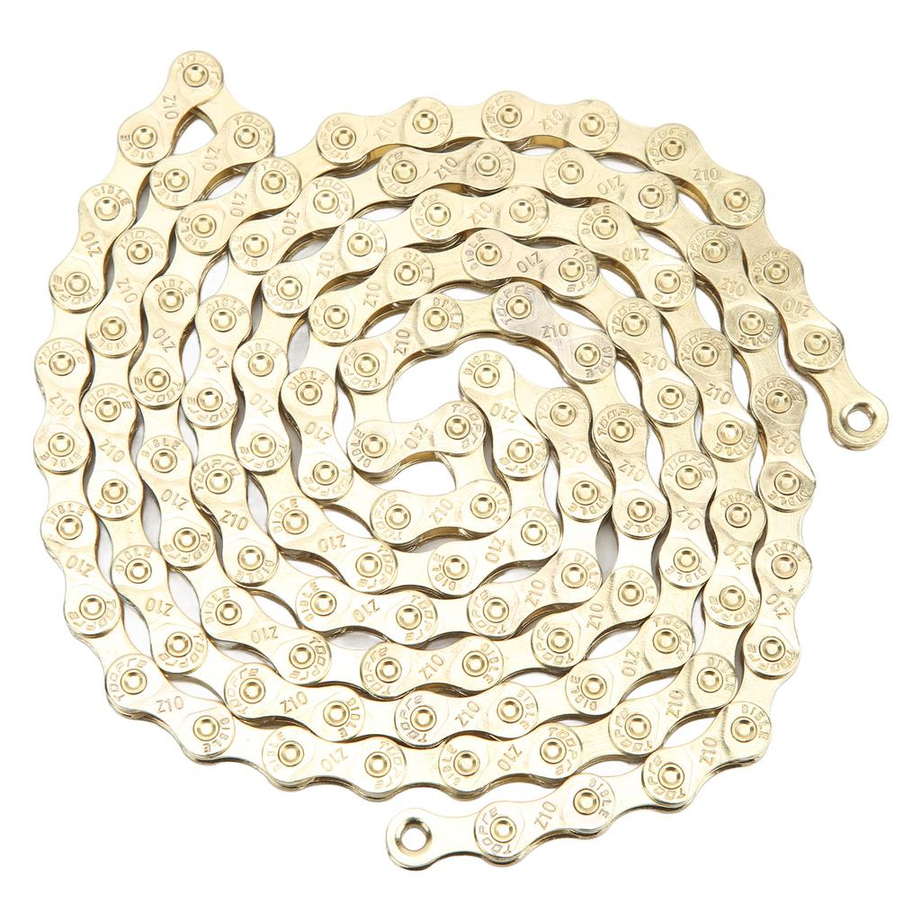 Bike Chain 116 Links 10 Speed Electroplating Rust Protection Mountain Bike Chain for Mountain Road Bike