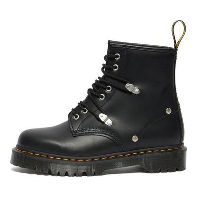 1460 Leather Simple Fashion Short Mid-Calf Boots Unisex Boots Black 26959001