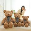 Teddy Tie Bow Bear Plush Toy Cartoon Stuffed Animal Doll Decoration Kids Gift