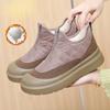 Women's Chunky Platform Snow Boots Winter Warm Waterproof Ankle Booties With Fur Lined Comfort Walking Shoes Non-Slip Outdoor Short Boots for Women