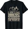 I Don't Like Mornings Sarcastic Cranky Cat Coffee Lover T-Shirt