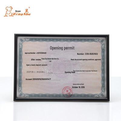 Aluminum Alloy 3-in-1 A4 Certificate Frame - Horizontal/Vertical Display For Business License & Award.