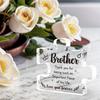 Engraved Brother Acrylic Puzzle. A Delicate Gift from Sister for Christmas, Thanksgiving or Birthday.