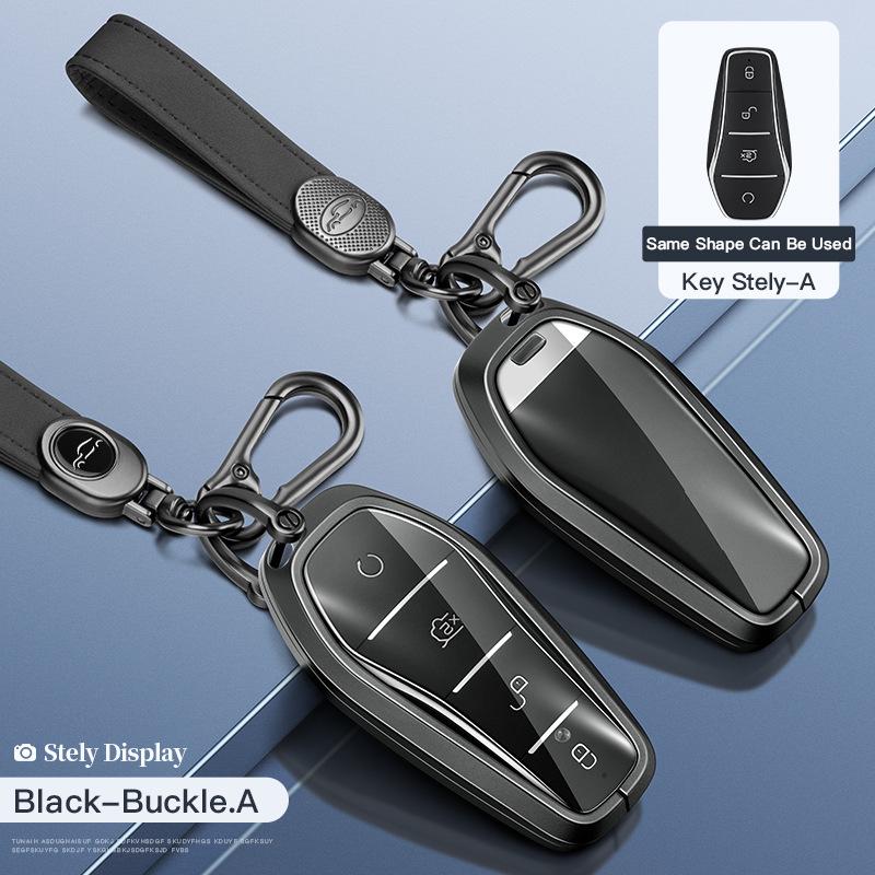 BYD Key Case for Tang DM/MAX/Song Pro/Qin PLUS/Yuan Cars - Full Wrap Shell Buckle