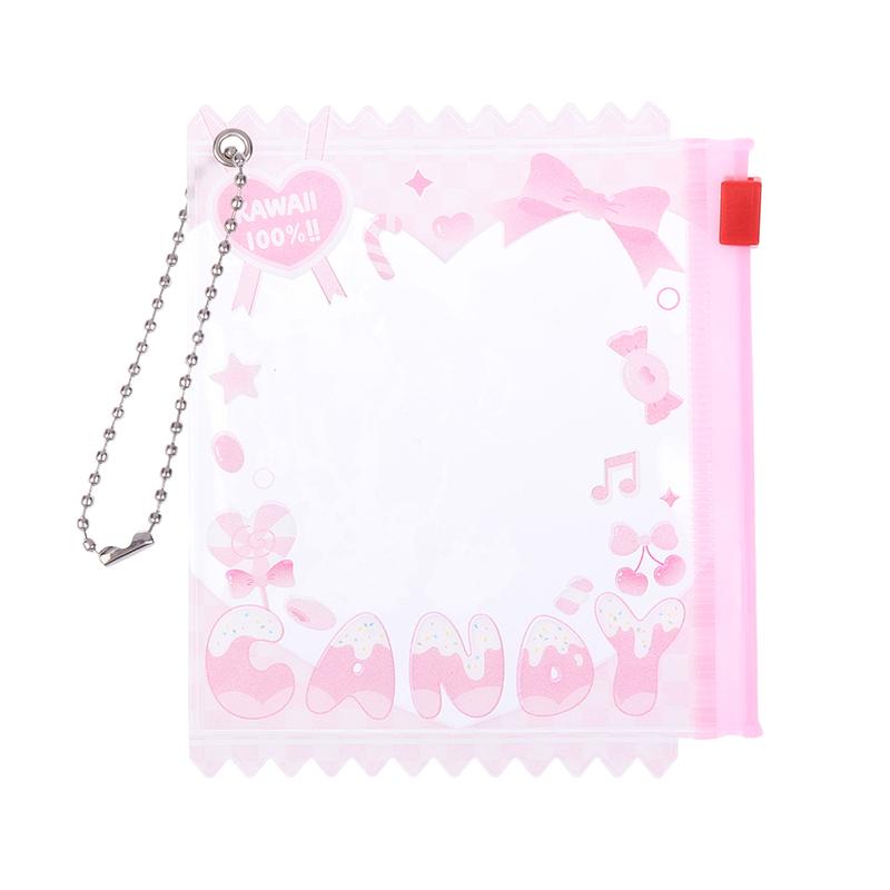 1Pc Cute Cartoon Transparent Bag 58Mm-75Mm Props Badge Storage Display Bag Protective Shell Card Bag Cover Candy Bag