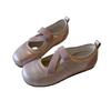 Mary Janes Damen Einzelschuh Schnürschuhe Kleine Lederschuhe Sommerschuhe Ballerinas