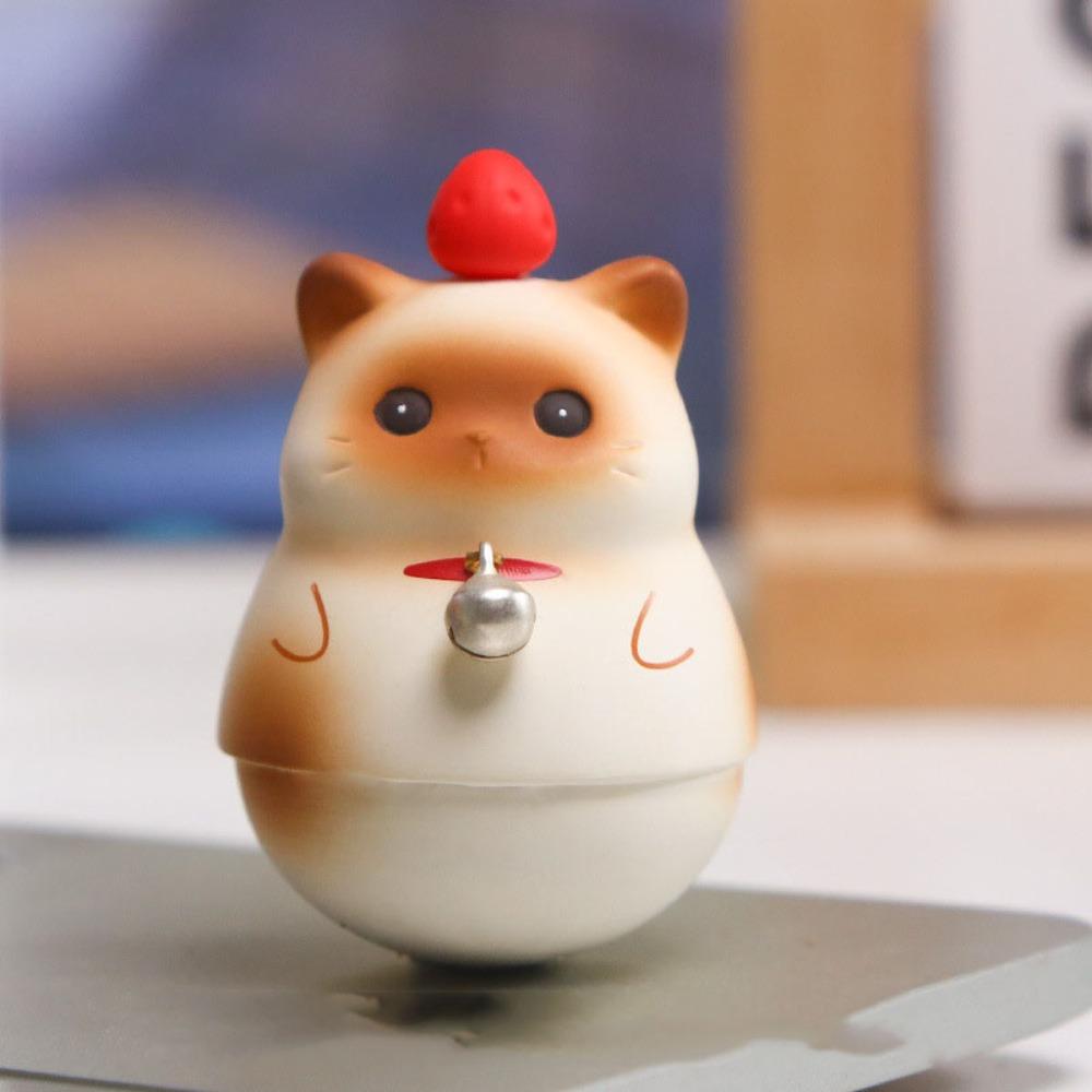 Cartoon Cat Resin Ornament Shake Toys Cat Car Decorations Cat Swinging Doll  Home Decor
