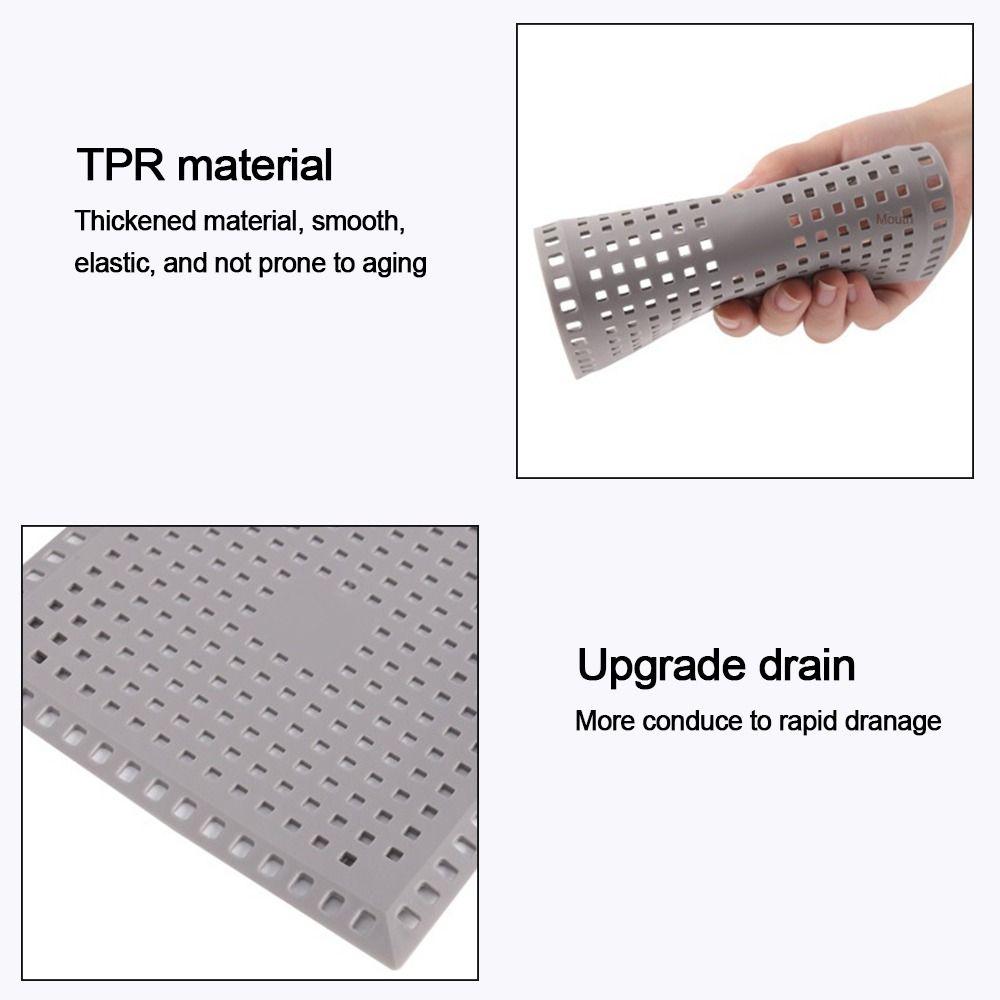Kitchen Sink Filter Sewer Outfall Anti-clogging Sealing Pad Bathroom Floor Drain Cover Strainer Durable Shower Drain Pad