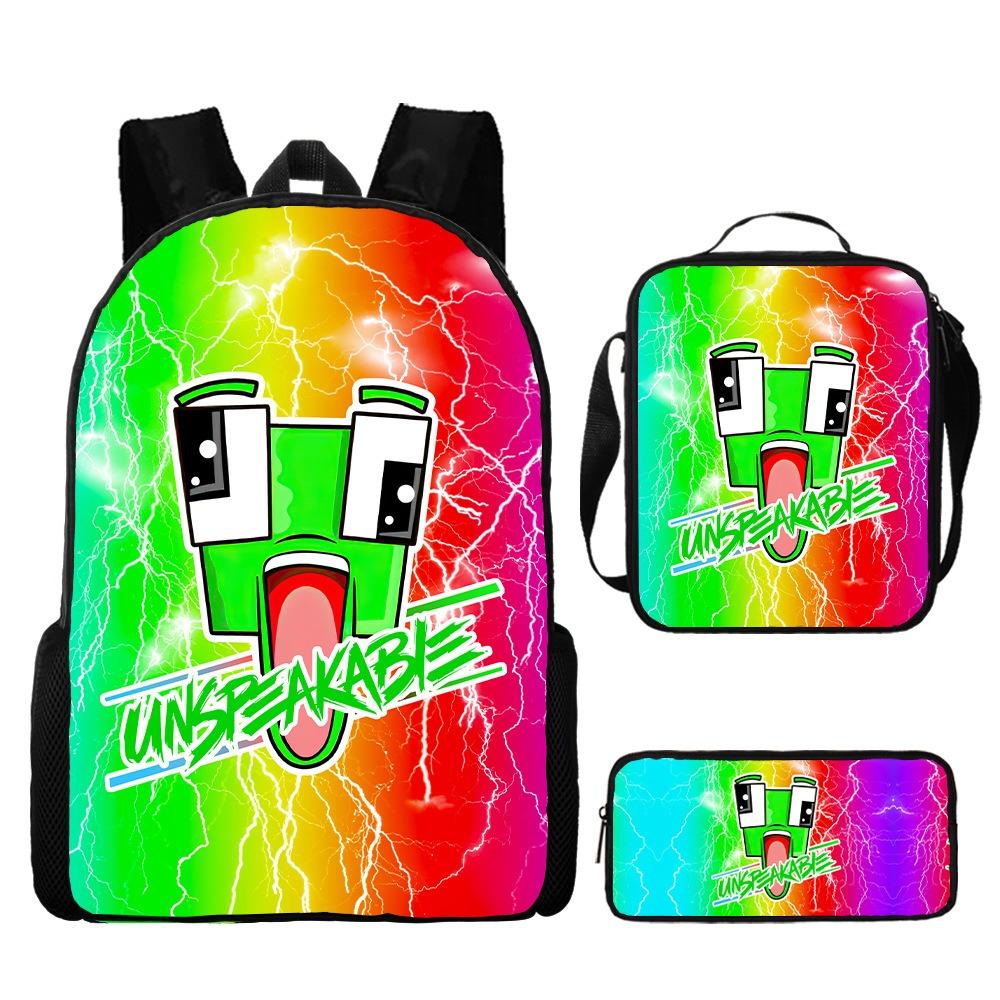 

Ранец с головой лягушки, для детей младшего школьного возраста, большой вместимости, для учеников средних классов, рюкзак из трех частей Pencil case