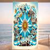 Telo Mare Telo da Spiaggia Tappetino Asciugamano Portatile Bandiera Argentina Blu Bianco Girasole per Fitness Nuoto Viaggio Sport Spiaggia Sciarpa Avvolgente