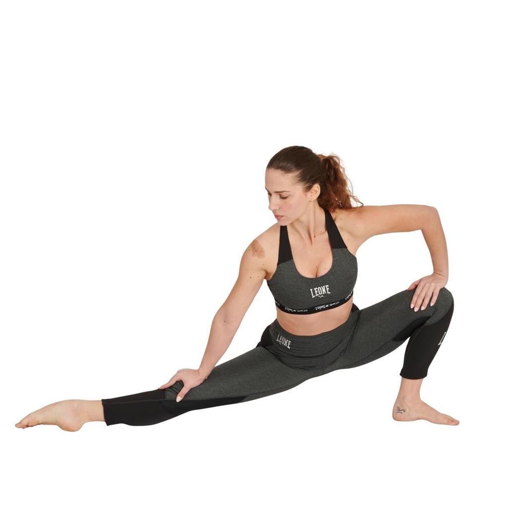 Leone 1947 Melange Sports Training Dark Gray Melange Women's Bra,