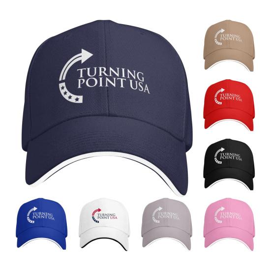 Turning Point USA Charlie Kirk Hat Unisex Adjustable Baseball Cap for Men Women Vintage