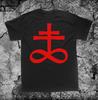 Leviathan Cross Shirt - Pentagram Sigil of Lucifer Baphomet Goat Mendes Occult