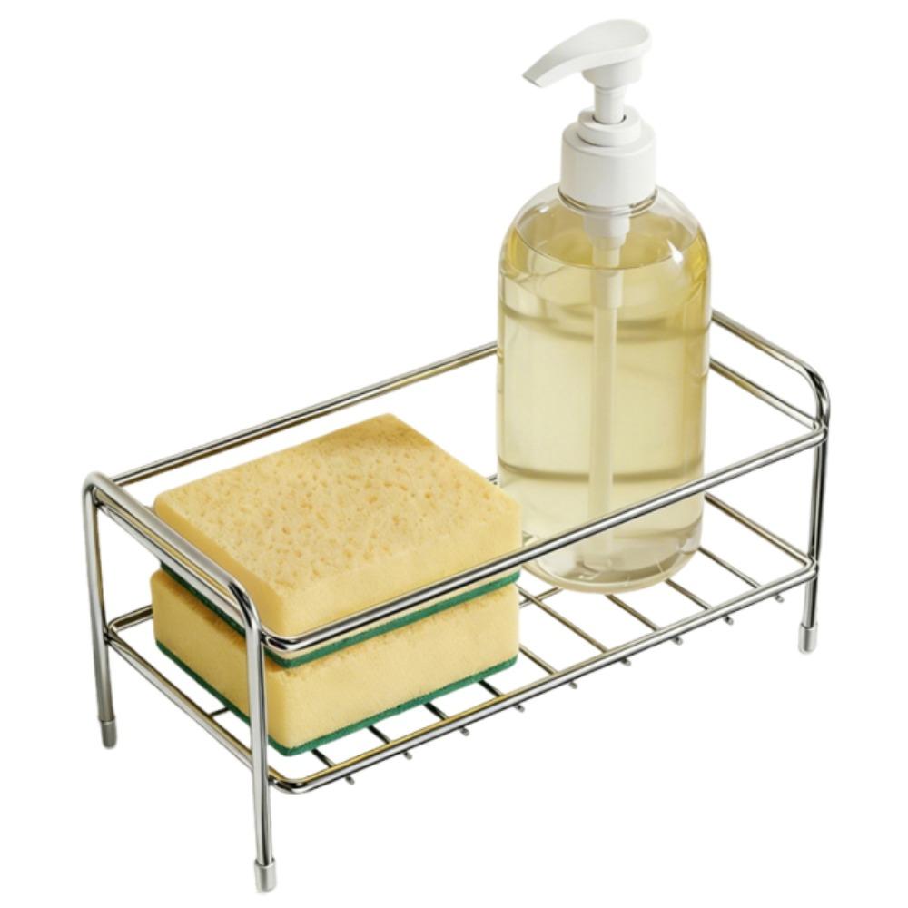 

Anti-rust Kitchen Sink Storage Rack Waterproof Dishcloth Organizer Bathroom 20x11x9.5cm