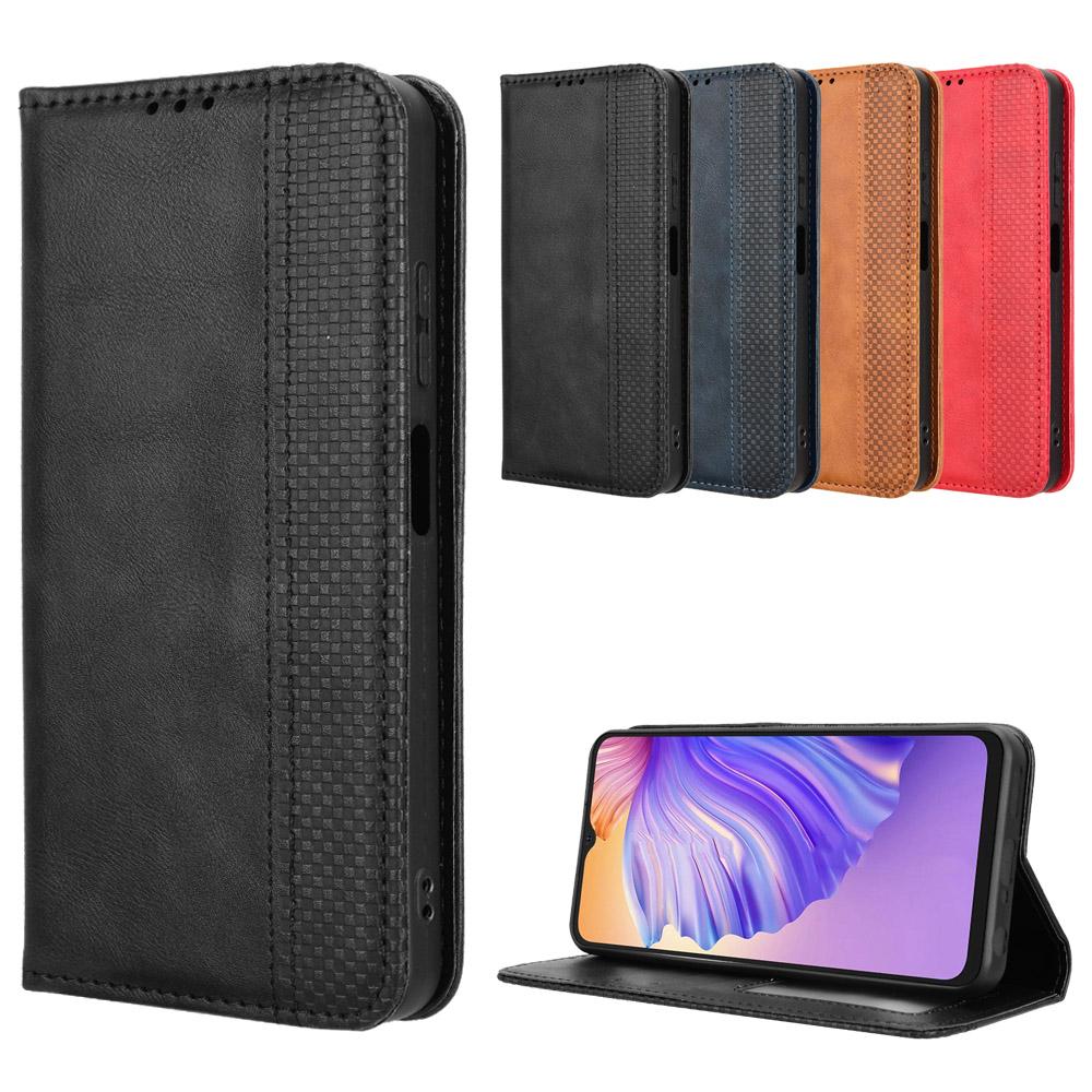 Flip-Cover für Ulefone Note 21 Ledertasche [Flip Vintage Leder] Brieftasche Stoßfeste langlebige Retro-Telefonhülle