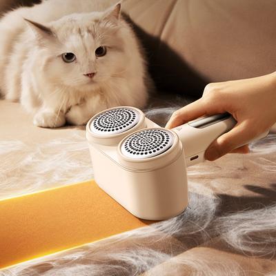 2023 New Portable Electric Lint Remover Double Headed Fuzz Pellet Remover Machine Wireless Sweater Shaver Removes Clothes Shaver
