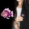 Trendy Rhinestone Fish Brooches For Women Unisex Animal Pins Casual Party Jewelry Accessories Gifts Clothing Decoration