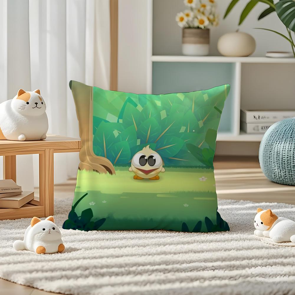 HOT G-Game D-Dofus Pillow Case Silky Elegant Comfort Sofa Bed Invisible Zipper